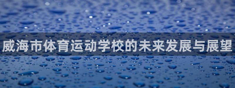 vsport体育官方正版app代理:威海市体育运动学校的未来